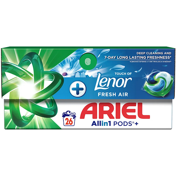 Ariel Plus Fresh Air gelové kapsle, univerzální, 26 kusů