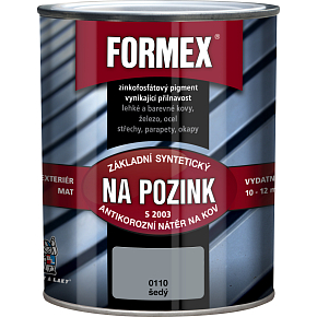 Formex S2003 primer on galvanized metal, basic color for metal, 0110 gray, 600 ml Formex S2003 primer on galvanized metal, basic color for metal, 0110 gray, 600 ml