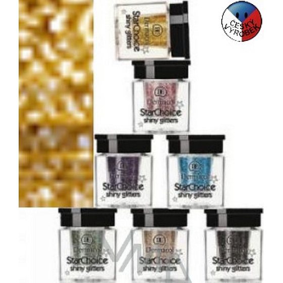 Dermacol Star Choice Shiny Glitters Eye Glitter 02 Gold 2 g