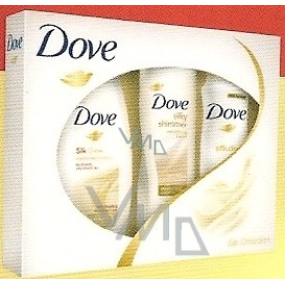 Dove Silk deodorant spray 150 ml + shower gel 250 ml + body lotion 250 ml, cosmetic set