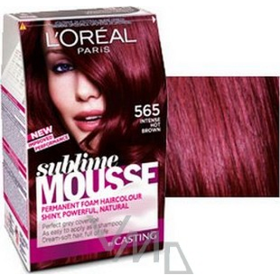 Loreal Paris Sublime Mousse hair color 565 seductive fiery chestnut