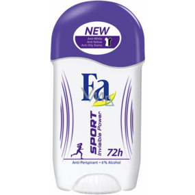 Fa Sport Invisible Power antiperspirant deodorant stick for women 50 ml