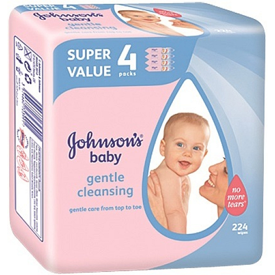 Johnsons Baby Gentle Cleansing Wet wipes 224 pieces