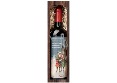 Bohemia Gifts Merlot Merry Christmas 750 ml, gift Christmas red wine
