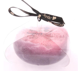 Fragrant One Day Glycerine massage soap with a sponge filled with the scent of Justin Bieber Someday perfume in red 200 g