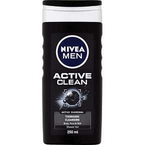 Nivea Men Active Clean Shower Gel, 250 ml