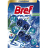 Bref Blue Aktiv Eucalyptus WC block for hygienic cleanliness and freshness of your toilet, colors the water in a blue shade 2 x 50 g