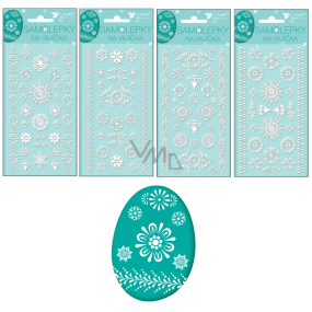 Easter gel stickers white 19 x 9 cm