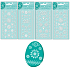Easter Gel Stickers White 19 x 9 cm