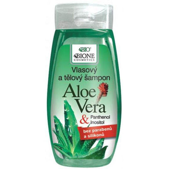 Bione Cosmetics Aloe Vera & Panthenol Shampoo for All Hair Types 250 ml
