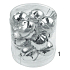 Silver bells in a box of 3 cm 12 pieces