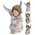 Angel ceramic wings glitter mix 100 mm 1 piece