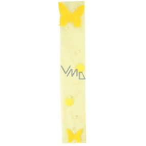 Decorative ribbon 01 yellow width 7.5 cm, length 2 m
