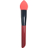 Cosmetic brush with foam sponge red-black handle 16 cm 30350-03