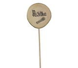 Bohemia Gifts Wooden recess for herbs with print - Chives diameter of the wheel is 5 - 8 cm