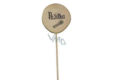 Bohemia Gifts Wooden recess for herbs with print - Chives diameter of the wheel is 5 - 8 cm