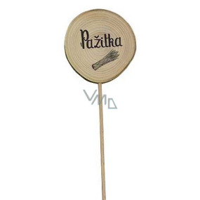 Bohemia Gifts Wooden recess for herbs with print - Chives diameter of the wheel is 5 - 8 cm