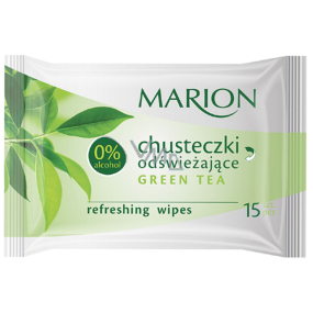 Marion Refreshing Green Tea refreshing wet wipes 15 pieces
