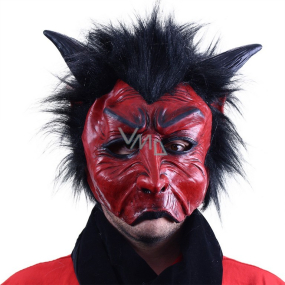 Devil mask with hair