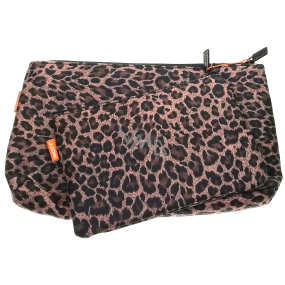 Diva & Nice Cosmetic handbag leopard pattern small 19 x 14 cm, large 29 x 19 cm, set of 2 pieces 90121