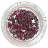 Professional nail decorations rhinestones stars pink 132