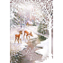Ditipo Playing card White Christmas two deer Karel Svoboda Three nuts 224 x 157 mm
