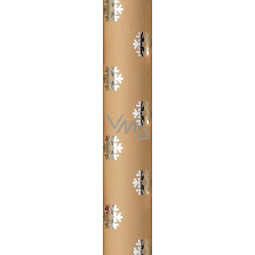 Zöwie Gift wrapping paper 70 x 150 cm Christmas Shining Moments natural with silver flakes