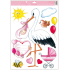Window film without adhesive For the birth of the baby stroller pink 35 x 50 cm