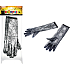 Rappa Halloween Witch gloves with cobwebs and spiders motifs 1 pair