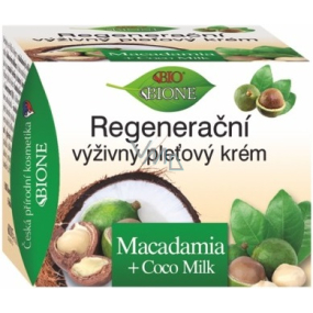 Bione Cosmetics Macadamia + Coco Milk regenerating nourishing skin cream for all skin types 51 ml