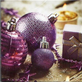 Nekupto Christmas gift cards Purple flasks 6,5 x 6,5 cm 6 pieces