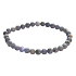 Tanzanite bracelet elastic natural stone, bead 5 - 5.7 mm / 16 - 17 cm
