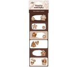 Nekupto Christmas gift stickers Gingerbread 6 pieces