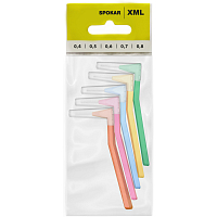 Spokar XML Interdental Brushes, size set 0.4 – 0.8 mm, 5 pcs