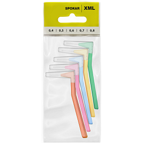 Spokar XML Interdental Brushes, size set 0.4 – 0.8 mm, 5 pcs Spokar XML Interdental Brushes, size set 0.4 – 0.8 mm, 5 pcs
