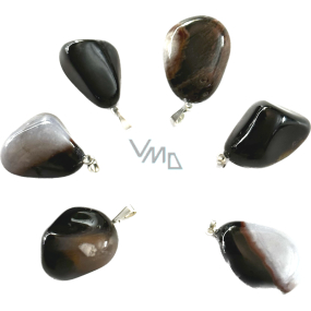 Sardonyx Troml pendant natural stone M, approx. 2,5 cm, stone of luck and life force