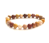 Mokait bracelet elastic natural stone, ball 8 mm / 16 - 17 cm, motivational stone