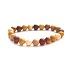 Mokait bracelet elastic natural stone, ball 8 mm / 16 - 17 cm, motivational stone