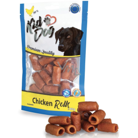KidDog Chicken Rolls chicken tubes cut, soft meat treat for dogs 80 g