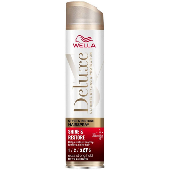 Wella Deluxe Shine & Restore Hair Spray Extra Strong Hold 250 ml