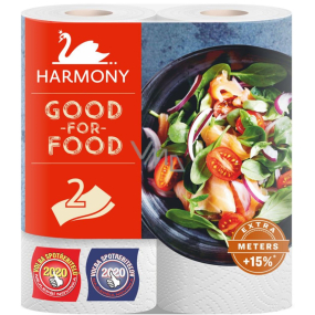 Harmony Good for Food 2 ply paper kitchen towels 2 pieces