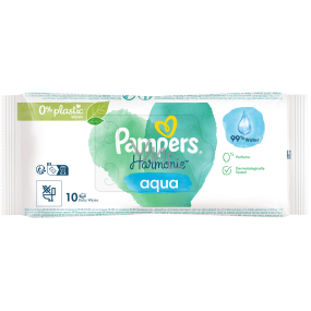 Pampers Pure Harmonie Aqua Wet Wipes for Children 10 pcs