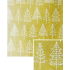 Nekupto Christmas gift wrapping paper 70 x 500 cm Gold, white trees