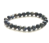 Sodalite bracelet elastic natural stone, 8 mm bead / 16 - 17 cm, stone of communication, energy, vitality