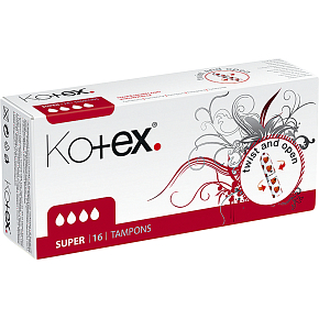 Kotex Super tampons, 16 pcs