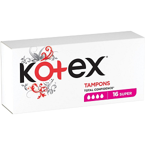 Kotex Super Tampons, 16 pcs Kotex Super Tampons, 16 pcs