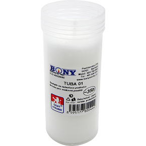 Bony Cemetery Candle, Replacement Filling 03, Diameter 4.8 cm, Height 12 cm, Burning Time 35 h, 110 g