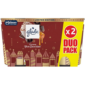 Glade Scented Candles Creamy Hot Chocolate 2 × 112 g