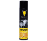 Coyote Cockpit Orange Antistatic, cleans and treats plastic, leather, rubber, wood, leatherette in the vehicle interior 400 ml spray