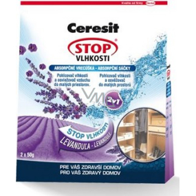 Ceresit Stop Humidity Lavender Moisture Absorber for Small Spaces 2 x 50 g